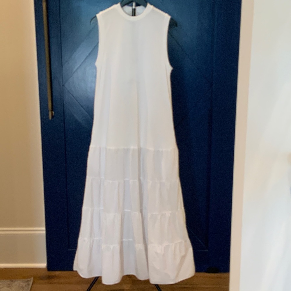 Ted Baker London White Sleeveless Maxi Dress